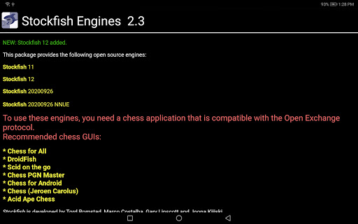 Baixar gratuitamente Stockfish Engines OEX APK para Android