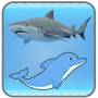 icon dolphin And Shark