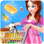 icon Pregnant Mom Food Shopping para Samsung Galaxy Note 8