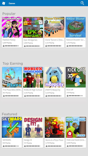 Roblox para Samsung Galaxy Tab E - Baixar arquivo apk