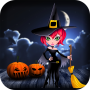 icon Halloween Witch Bird