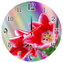 icon Spring Flowers Clock