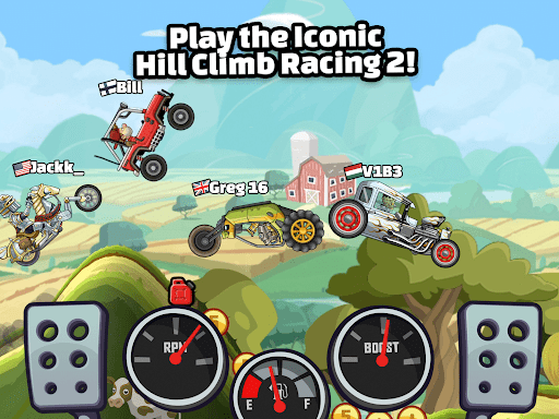 Hill Climb Racing 2 chinês versão 1.57.0 download no comentário fixado é os  códigos também 