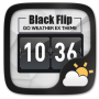 icon Black Flip GO Weather Widget