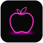 icon Apple Neon