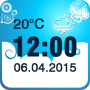 icon Weather Clock Widget para Vodafone Smart First 7